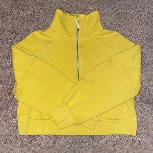 lululemon scuba 1/2 zip funnel neck